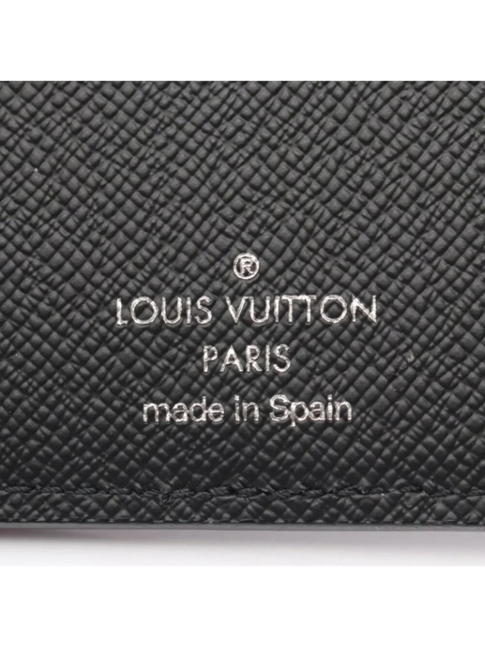 Louis Vuitton Card Case Organizer de Poche Noir Leather